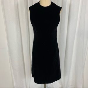 Vintage California Girl black velvet cocktail dress